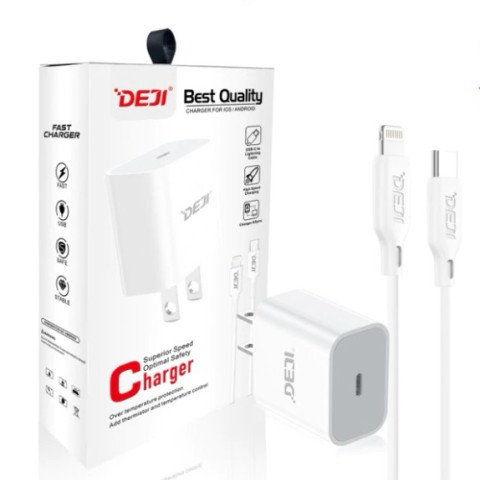Combo Bộ Sạc Nhanh Deji A102 20W (C-L)