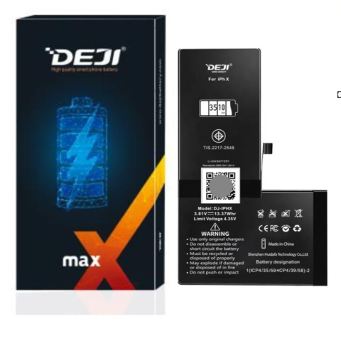 Pin Deji High Capacity cho điện thoại IPHONE X